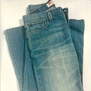 Levis 527 Men's Boot Cut Disressed Blue Jeans Size W 32 L 30